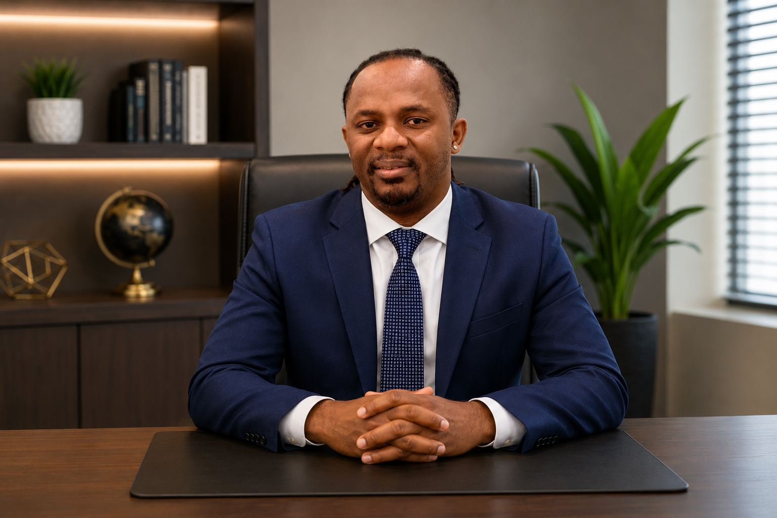 Anthony A. Adeoye speaking to the community