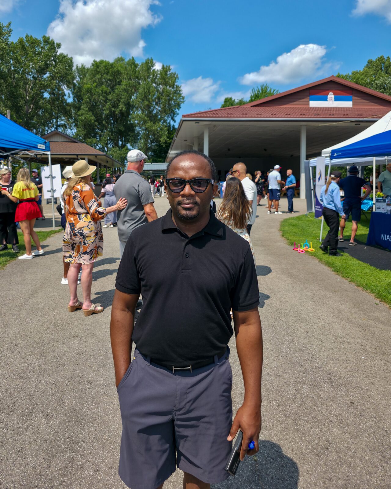 Anthony at a community outreach event